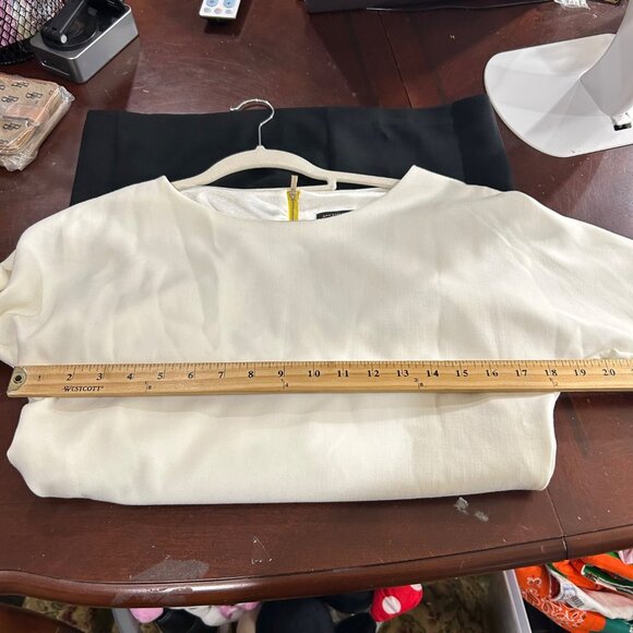 Ann Taylor Dress XS Womens Colorblock Sheath Dress Yellow Accent Back Zipper NEW - Picture 9 of 15